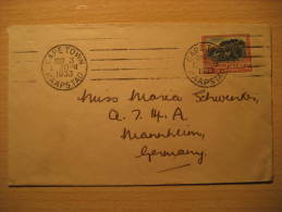 CAPE TOWN 1933 To Mannheim Germany SOUTH AFRICA Cover British Area Colonies - Lettres & Documents