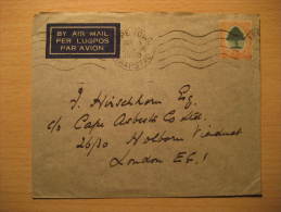 CAPE TOWN 1956 To London England GB UK SOUTH AFRICA Air Mail Cover British Area Colonies - Lettres & Documents