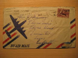 DURBAN ? 1954 To London GB UK England SOUTH AFRICA Air Mail Cover British Area Colonies - Covers & Documents