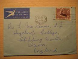 EAST LONDON 1953 To Oxon GB UK England SOUTH AFRICA Air Mail Cover British Area Colonies - Briefe U. Dokumente