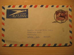 JOHANNESBURG 1954 To London GB UK England SOUTH AFRICA Air Mail Cover British Area Colonies - Lettres & Documents