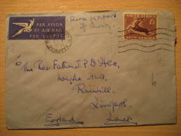 KAAPSTAD CAPE TOWN 195? To Liverpool GB UK England SOUTH AFRICA Air Mail Cover British Area Colonies - Briefe U. Dokumente