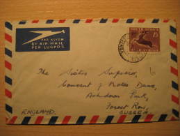 KENTERSPOST WEST 1951 ? To Sussex GB UK England SOUTH AFRICA Air Mail Cover British Area Colonies - Covers & Documents
