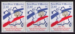 Saint Pierre And Miquelon 1987 President Mitterand Visit MNH - Nuevos