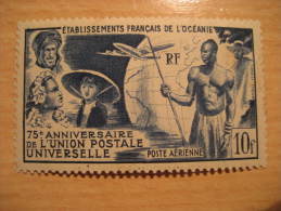 OCEANIE Oceania Yvert Air 29 * Hinged (Aprox. Cat. 15,25 Eur) UPU Set French Colonies - 1949 75e Anniversaire De L'UPU