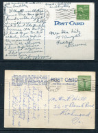 USA 1941-2  Two Picturial Postal Cards - Postal History