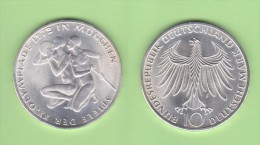 ALEMANIA (Republica Federal) 10 Marcos 1.972 F PLATA/SILVER SC/UNC  KM#132  DL-10.800 - Otros & Sin Clasificación