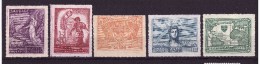 BRAZIL 1945  Victory Of The Allies Cpl Set Of 5 Value Yvert Cat N° 425/29 Mint  Ligthly Hinged - Nuevos