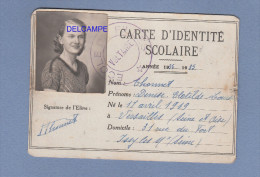 Carte Ancienne Scolaire D'identité - ISSY Les MOULINEAUX - 1934 / 1935 - Ecole De Filles Place Voltaire - TOP RARE - Diplômes & Bulletins Scolaires