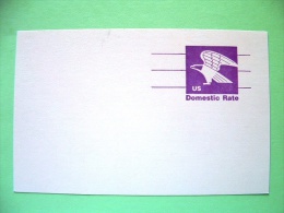 USA 1981 - Stationery Stamped Postal Card - Unused - Domestic Rate - Eagle - 1981-00
