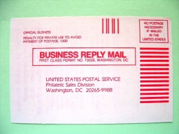 USA 1982 - Official Stationery Stamped Postal Card - Unused - No Stamp Needed - Postal Services USA - 1981-00