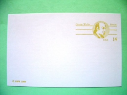 USA 1985 - Stationery Stamped Postal Card - Unused - 14c - Patriots - George Wythe - 1981-00