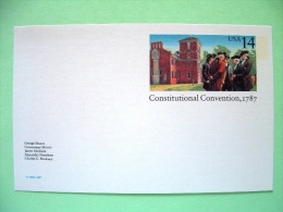 USA 1987 - Stationery Stamped Postal Card - Unused - 14c - Constitutional Convention - 1981-00