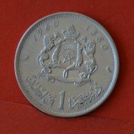 MAROCCO  1  DIRHAM  1960  SILVER COIN KM# 55  -    (Nº05672) - Marokko