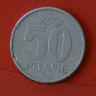 GERMANY DEMOCRATIK REPUBLIK  50  PFENNIG  1958   KM# 12.1  -    (Nº05674) - 50 Pfennig