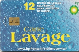 CARTE-PUCE-GEM 6--LAVAGE-BP-12-UNITES-TB E - Car Wash Cards