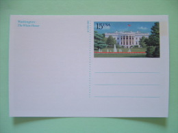 USA 1989 - Stationery Stamped View Postal Card - Unused - 15c - White House - Washington - 1981-00