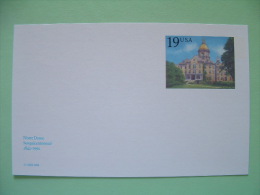 USA 1991 - Stationery Stamped Postal Card - Unused - 19c - Notre Dame Church 150 Anniv. - 1981-00