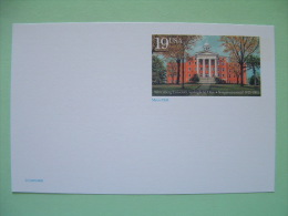 USA 1993 - Stationery Stamped Postal Card - Unused - 19c - Myers Hall - Wittenberg University - Springfield Ohio - 1981-00