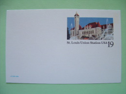 USA 1994 - Stationery Stamped Postal Card - Unused - 19c - St. Louis Union Station - 1981-00