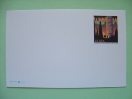 USA 2002 - Stationery Stamped Postal Card - Unused - 23c - Carlsbad Caverns National Park - Caves - 2001-10