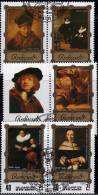 Gemälde Von Rembrandt Korea 2328/32 Plus 6-Block O 16€ Bilder Des Maler Im Museum-Rahmen Hoja Art Bloc Painting Bf Corea - Korea (...-1945)