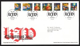 Royal Mail First Day Cover - GB Christmas Set,  2011 - 2011-2020 Em. Décimales
