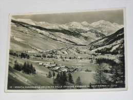TORINO - 1937 - Veduta Panoramica Dell´ Alta Valle Chisone Salendo Al Sestrières - Panoramische Zichten, Meerdere Zichten