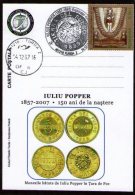 Iuliu Popper 150th Aniversary.(Popper,s Coins). Turda 2007. - Explorateurs & Célébrités Polaires