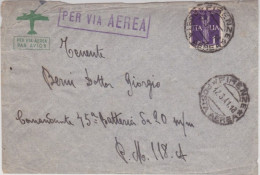 1941 - ENVELOPPE Par AVION De FIRENZE Pour La PM 118A (CONFLIT ITALO-GREC !!) - Storia Postale (Posta Aerea)