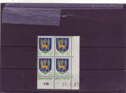 N° 1351B -0,02F Blason De GUERET - B De A+B - 1° Tirage Du 27.6.63 Au 5.7.63 - 28.6.196 - 1960-1969