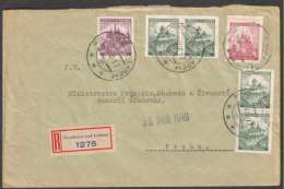 BuM1259 - Böhmen Und Mähren (1940) Roudnice Nad Labem (czechosl. Postmark) R-letter, Tariff: 3,60K (czech. R-label!) - Briefe U. Dokumente