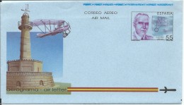 ESPAÑA - AEROGRAMAS 216 ** MNH - EDUARDO BORRON  - PROYECTISTA DE AVIONES Año Completo 1991 - Unused Stamps