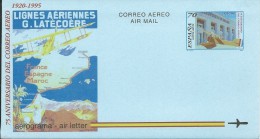 ESPAÑA - AEROGRAMAS 220 ** MNH - 75 ANIVERSARIO DEL CORREO AEREO (1920-1995).   Año Completo 1995 - Ongebruikt