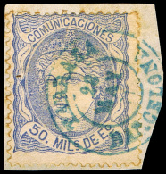 BARCELONA - EDI O 107 - FECH. T.II \"TARRASA\" AZUL - Used Stamps