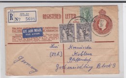 AUSTRALIA - 1952 - ENVELOPPE RECOMMANDEE De KEW (VICTORIA) Pour L'ALLEMAGNE Avec ETIQUETTE De DOUANE Au DOS (CUSTOMS) - Cartas & Documentos