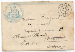 1915 - ENVELOPPE FM De FIGEAC (LOT) Avec CACHET MILITAIRE "7° REGIMENT D´INFANTERIE DE LIGNE / CONSEIL D´ADMINISTRATION" - WW I