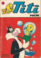 Titi Poche N° 57 - Sagédition à Paris - Avec Daffy - Cochonnet - Le Cavalier Inconnu - Superboy - Sylvestre - BE - Unclassified