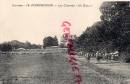 19 - POMPADOUR - LES COURSES  UN DEPART N° 14- HIPPODROME - Arnac Pompadour