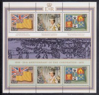 Niue MNH Scott #221 Sheet Of 6 Plus Label $1.10 Queen Elizabeth II's Coronation 25th Anniversary - Niue