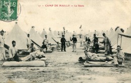CPA MILITARIA  CAMP DE MAILLY LA SIESTE 1908 - Autres & Non Classés