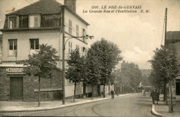 CPA 93 LE PRE ST GERVAIS LA GRANDE RUE ET L INSTITUTION 1935 - Le Pre Saint Gervais