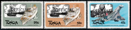 TONGA - 1983 - Mi 218-220 OFFICIALS - SHIP & CONCORD AIRPLANE - SELF-ADHESIVE - MNH ** - Tonga (1970-...)