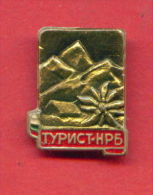 F1143 / TOURIST - PEOPLE'S REPUBLIC OF BULGARIA , EDELWEISS - Bulgaria Bulgarie Bulgarien  - Badge Pin - Alpinismo, Escalada