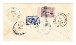 Russland -  1885 Brief Von RYBINSK Nach VESSIEGONSK Frankiert Mit 7Kp + ZEMTSVO 5Rp. (Stab-O NEOPLOCENO) - Zemstvos