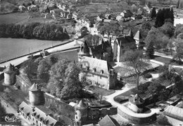 19 - POMPADOUR -    VUE AERIENNE  ENTREE DU CHAMP DE COURSES LE CHATEAU - Arnac Pompadour