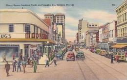 Florida Tampa Street Scene Looking North On Franklin Street - Tampa