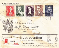 1947 - ENVELOPPE PUBLICITAIRE RECOMMANDEE De TILBURG Pour REINACH (SUISSE) - Covers & Documents