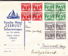 1935 - ENVELOPPE PUBLICITAIRE De SCHEVENINGEN Pour REINACH (SUISSE) - Postal History