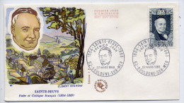 FDC--1969--Enveloppe  Hommes Célèbres--SAINTE-BEUVE---illustration Signée Serveau --BOULOGNE SUR MER--62 - 1960-1969